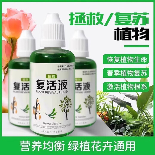 Plant and flower resurrection liquid is specially designed for the yellowing of plant stems and leaf loss. It is a fast-growing, active rooting liquid that strengthens seedlings. Plant resurrection liquid 50ml*2 bottles, early adopter pack.
