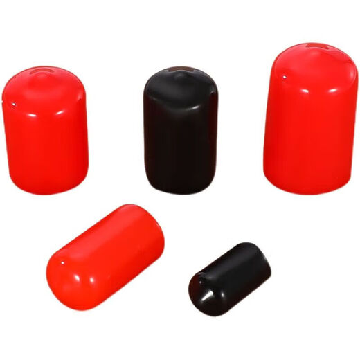 Made of PVC rubber sheath, screw protective cover, insulating cap, external thread protection soft rubber sleeve, plastic steel pipe cover, rubber, inner diameter 1.5mm, price length of 10 pieces