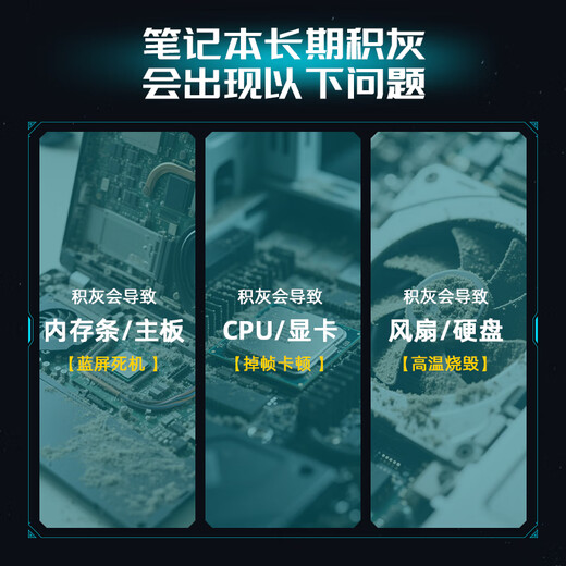 ANQULIFE笔记本升级12.8W导热硅脂清灰套装 电脑拆机清灰防静电工具手机清洁维修拆机21合1螺丝刀AQ-C008