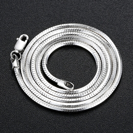 MZMZ platinum necklace men's pt950 platinum simple clavicle chain versatile accessories Valentine's Day birthday gift for girlfriend light luxury fashion snake bone chain 2mm chain length 55cm
