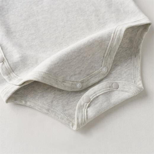 Autumn and winter 280g soft velvet cotton high-elastic warm baby swaddling clothes type A boneless baby triangle romper, off-white 59cm