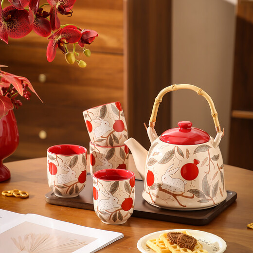 LAPULIAO wedding gifts for the bride and groom, high-end practical besties, friends, engagement dowry, wedding high-end tea sets, souvenirs, wedding gifts, including tray | gift box + gift bag