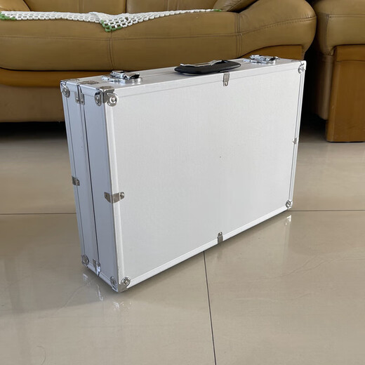 Qiaobolai aluminum alloy portable hardware tool box instrument sample display box file storage storage box supports customization 523513 tool box