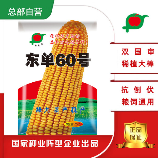 Непосредственно из штаб-квартиры Fuyou, Dongdan 60 видов кукурузы, двойное национальное одобрение, редкая посадка, сорт большой палки, устойчивый к полеганию, весенний посев зерна и корма, универсальный 2,5 кг.