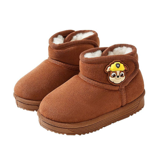 Paw Patrol (PAW PATROL) Children's Cotton Shoes Winter Plush Thickened Warm Baby Shoes Non-Slip Soft Soled Cotton Boots for Boys and Girls Gray Archie Paw Patrol 4489 18 Inner Length 17.5cm 180 Code