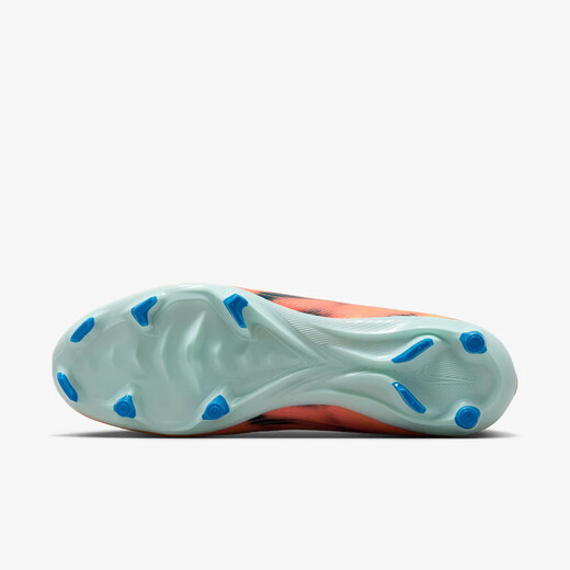 Nike (NIKE) Mercurial 16 Mbappe KM mid-range FG/MG mixed nail football shoes for adults men FQ8377-801 801 light melon orange_peacock blue_Igloo blue 45 feet length 29cm
