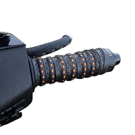 MieLanat motorcycle handlebar wrap with electric handlebar cover anti-slip bicycle handlebar glue battery car modification two-color black and orange pair