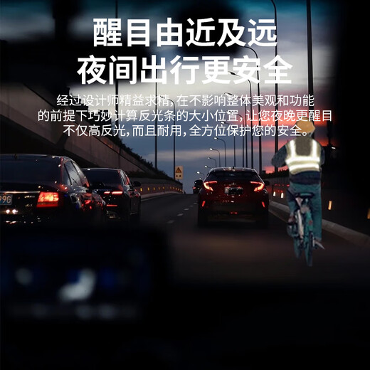 Huangchi car tripod triangle warning sign national standard warning sign high-brightness reflective clothing annual inspection vehicle emergency 2-piece set