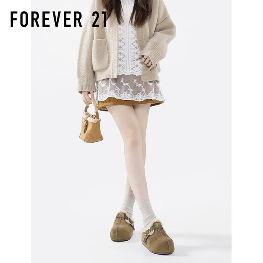 F21 plus velvet all-inclusive Birkenstock shoes for women 2025 new winter outer wear warm and inner heightening thick-soled cotton slippers maroon comfortable and warm Collect and follow for priority delivery 35