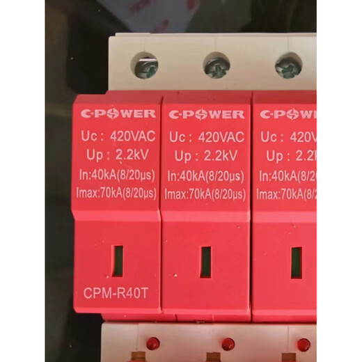 Tianjin Zhongli first and second level surge protector CPM-R40T4P-R65T-R100T fuse lightning protector R20T 4P