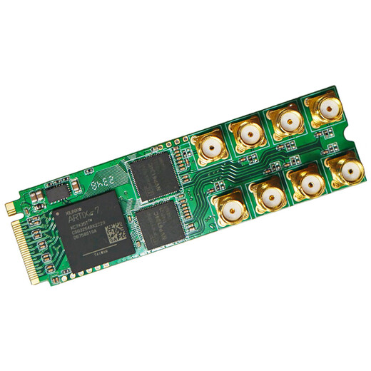 同三维高清AHD视频采集卡USB3.0/PCIE/M.2录制1/2/4/8路 高清监控摄像头视频会议网络直播教学安防监控 T300M2A4  四路高清AHD采集卡M.2