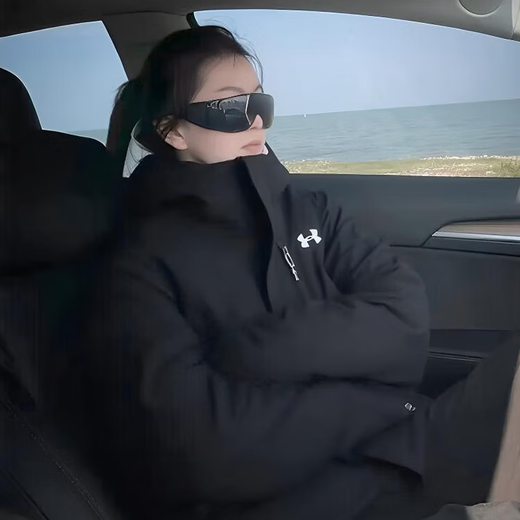 Under Armor Men's Autumn and Winter New Sports Fleece Warm Liner Outdoor Windproof Three-in-One Hooded Jacket 1371585-002 XL