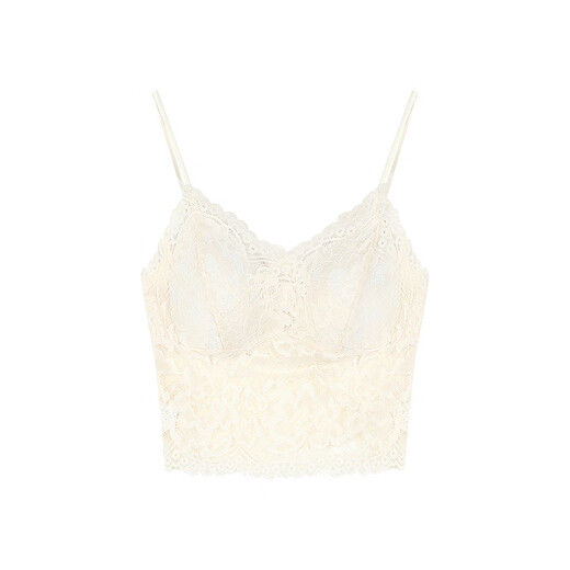 Pure lust style lace tube top for women summer hottie slim short style with breast padding beautiful creamy white one size