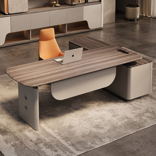 Electric lifting boss desk desk president desk Italian style leadership manager supervisor office desk and chair combination executive desk E0 environmentally friendly silent dual motor 1.8 meters