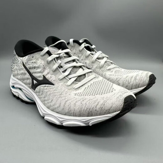 Mizuno (MIZUNO) genuine men's support running shoes WAVE INSPIRE16 WAVEKNIT original 1098 gray_black J1GC201316 offset printing 41 265mm