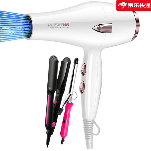 Philips (PHILlPS) same German quality personal care home appliance hair dryer high power household strong air hot and cold air blue light negative ion hair dryer fashion white 35000 strong air free three quick dry styling quality assurance