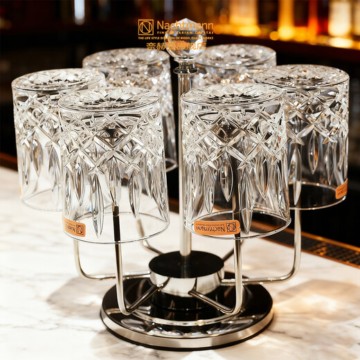 NACHTMANN German imported crystal glass whiskey glass water glass wine glass whiskey beer glass crystal glass Nobeles whiskey glass set 7-piece set (6 cups + 1 cup holder) 295ml 6 pieces