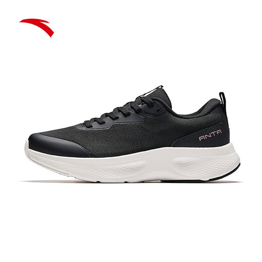ANTA Shenxing lite丨Sneakers Women's Commuting Spring Wear-Resistant Jogging Shoes Comprehensive Training Shoes 122547713 Basic Black-1 36.5 (Female 6)