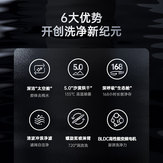 Panasonic built-in dishwasher, newly upgraded 15+2 sets, space capsule deep cleaning system 135, independent drying level 1 water efficiency, 3-layer spray chamber to remove residual water 1KT