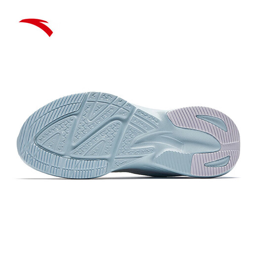 ANTA Women's Shoes Sports Shoes Stinger 7 Shock Absorbing Rebound Mesh Running Shoes New Outdoor Lightweight Casual Jumping Rope Shoes for Women Ivory White/Water Sky Blue/Misty Purple 39 Official Genuine You will get 10% off if you get a fake