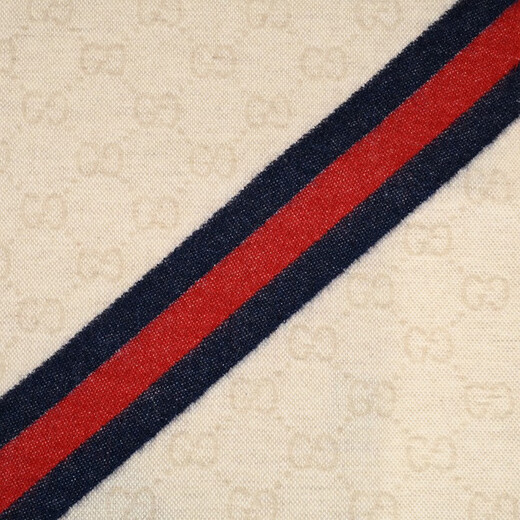Gucci (GUCCI) classic double G tassel diagonal striped wool scarf for men and women 5706033G2009568 gift