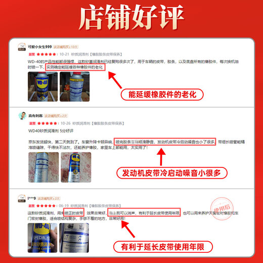 WD-40 silicone lubricant wd40 car window lubrication rubber cover strip maintenance protection engine noise belt silencer