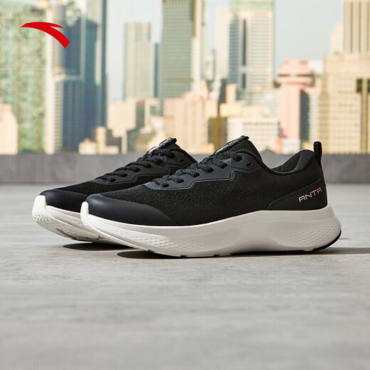 ANTA Shenxing lite丨Sneakers Women's Commuting Spring Wear-Resistant Jogging Shoes Comprehensive Training Shoes 122547713 Basic Black-1 36.5 (Female 6)
