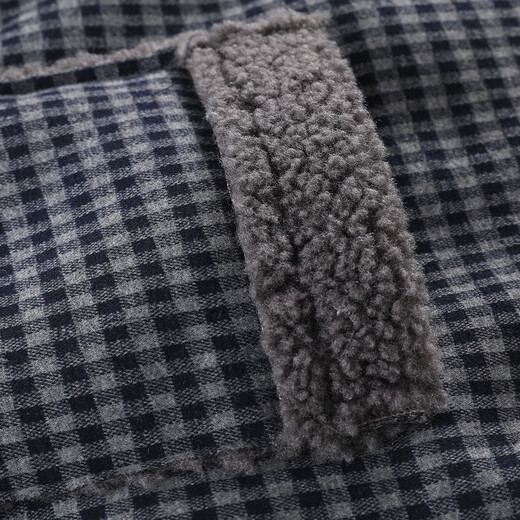 Montagut children's clothing boys winter plaid hooded plus velvet coat for older children college style fashionable thickened warm coat