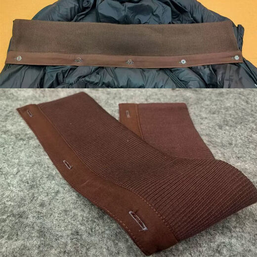 Yaochaofu Collar Protector Collar Universal Cotton Knitted Threaded Pullover Jacket Removable and Washable Anti-Dirty Bag Collar Fake Black Threaded Grommets Total Length About 58-60cm