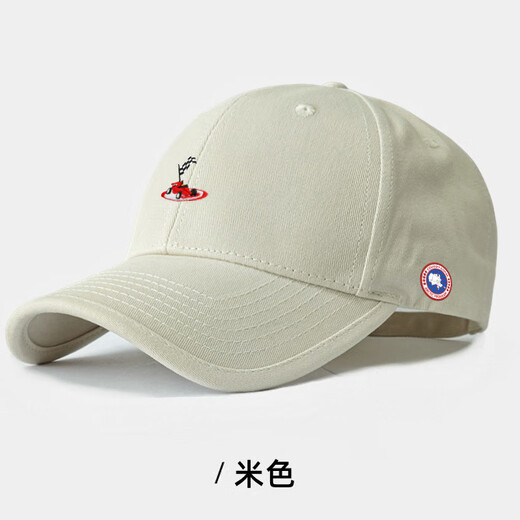 COUODOGOOSE Korean style casual men's and women's same fashion baseball cap peaked cap couple students warm casual light luxury hat navy blue