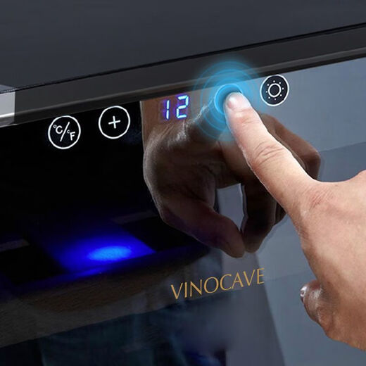 Vinocave red wine cabinet constant temperature home ice bar air-cooled moisturizing refrigerated electronic wine cabinet imported beech wood shelf / 28 bottles