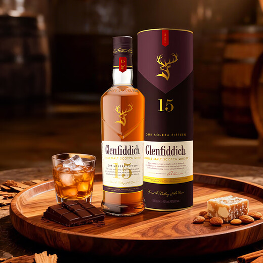 Glenfiddich (GLENFIDDICH) overseas version Speyside production area Scotland single malt whiskey British original bottle imported wine boxed Glenfiddich 15 years 700ml*2 bottles with box