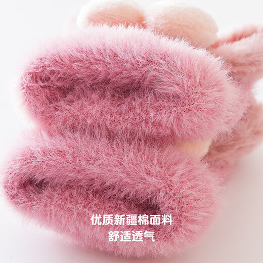 Autumn and winter new baby floor socks mid-calf shoes and socks with rubber soles anti-slip and warm indoor toddler shoes and socks blue 6-12 months M size socks with sole length 10cm (6-12 months)