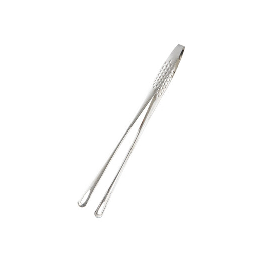 Shuangshan stainless steel food tongs self-service home non-slip barbecue steak barbecue tongs kitchen frying cooking meal sharing tongs 28cm hot pot, for frying