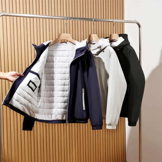 Light and warm cow goods Sheep wool mulberry silk filled autumn and winter men's windproof light and warm cotton jacket hooded jacket 1610 Gentleman Blue 4XL Recommended weight 190-205Jin Jin is equal to 0.5 kg