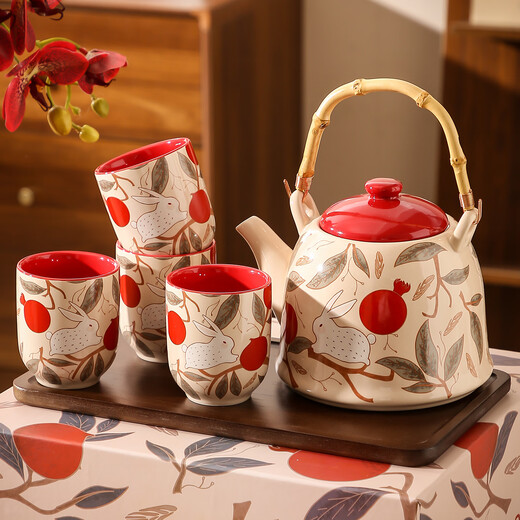 LAPULIAO wedding gifts for the bride and groom, high-end practical besties, friends, engagement dowry, wedding high-end tea sets, souvenirs, wedding gifts, including tray | gift box + gift bag