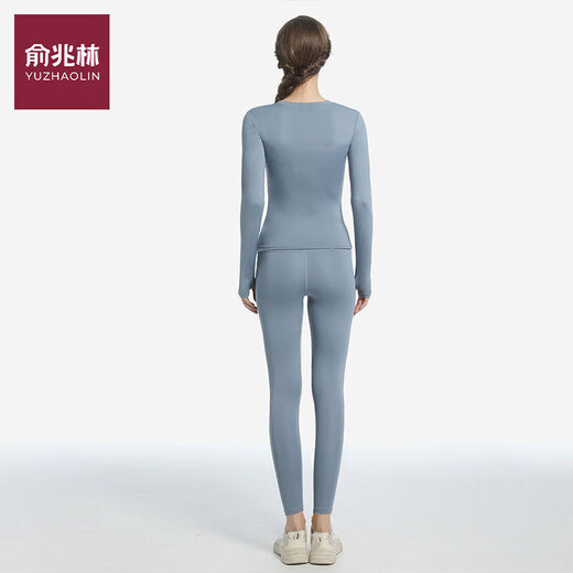 2025 New Fashion Yoga Wear Suit for Women Autumn Tight High Elastic Sports Long Sleeve Top Slimming Pilates Star Black Long Sleeve + Star Black Pants 2XL