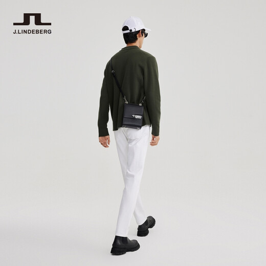 J. Linindeberg Shopping Mall gleich Frühling weiche Wolle Langarm Langarm gestrickter Strickjacke Pullover Männer 52243b001 K04 Jungle Green XS
