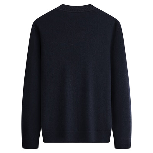 Septwolves cashmere pullover round neck men's new 25-year winter warm solid color knitted bottoming shirt 102 (dark blue) L 170/88A