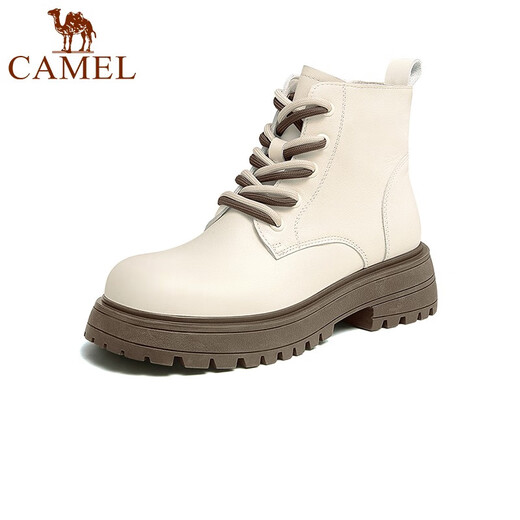 Camel (Kamel) Martin -Stiefel für Frauen im Herbst und Winter Neue komfortable Casual Women's Shoes Short Stiefel Britische Mango -Head Frauenstiefel LF222W7732 M White 36 36