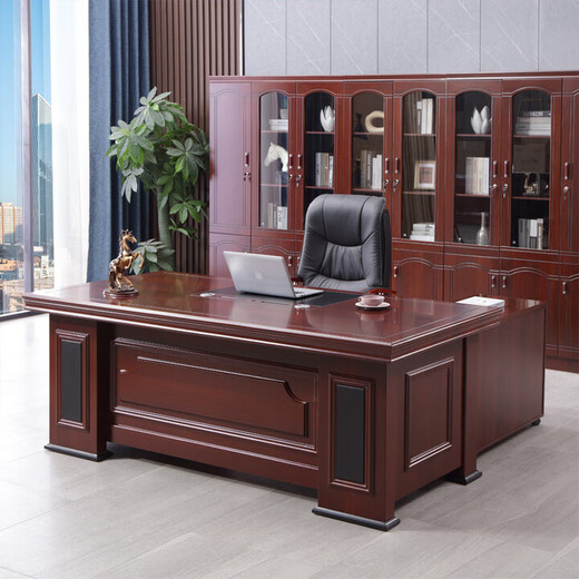 Desk boss desk simple modern executive desk Chinese style executive manager desk 1.8m office desk and chair combination 1.6m single table