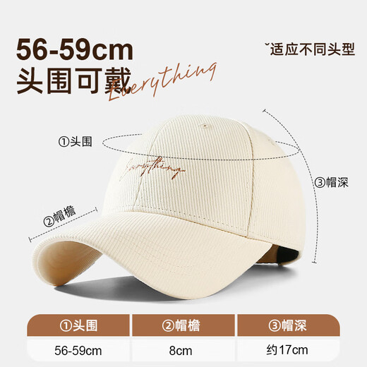 Summer simple hard-top baseball cap for women, pure cotton, breathable peaked cap, fashionable face-showing small hat, outdoor sun protection, versatile, black M (56-59cm