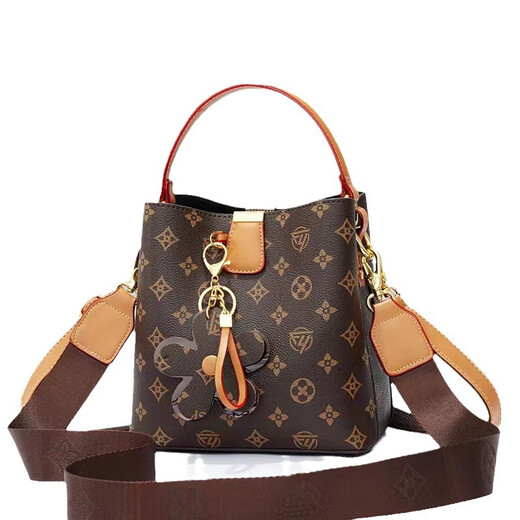 Louis Vuitton's Popular Bags for Women This Year 2025 New Women's Bags Fashion Versatile Hand Crossbody Bag Printed Bucket Bag Khaki Letters