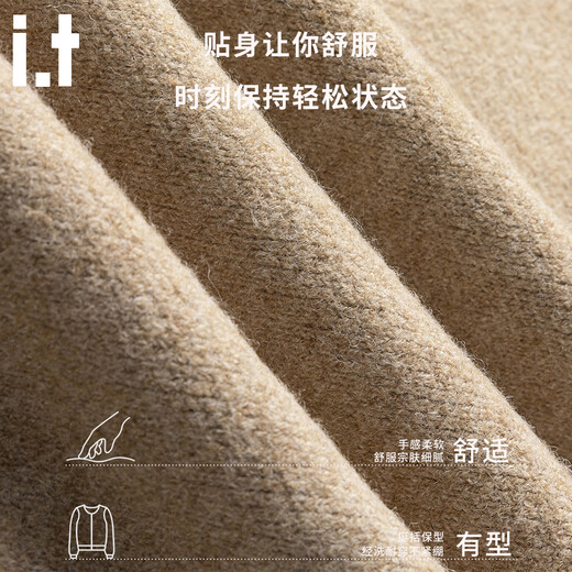 Izzue it trendy Henry collar sweater for men in autumn and winter Japanese style retro loose thick warm wool sweater black official authentic M