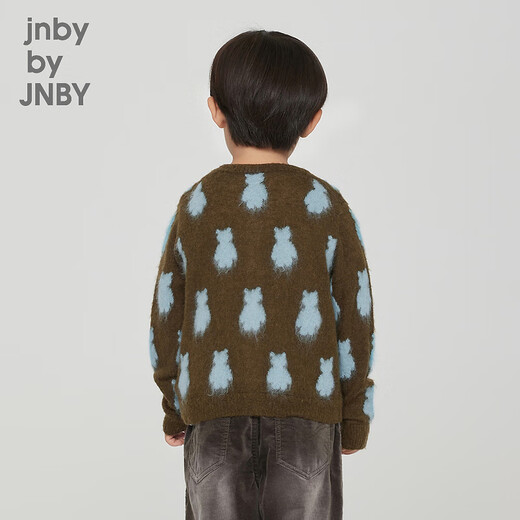 Jnby by JNBY Parent-child clothing Jiangnan Buyi children's clothing autumn sweater jacket non-sticking boys and girls 1N9310160 319 military green 170 cm (different styles for adults)