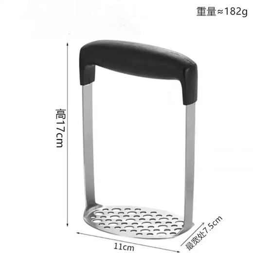 Yusenyi stainless steel potato masher, garlic crusher, fruit crusher, multi-function crusher, single