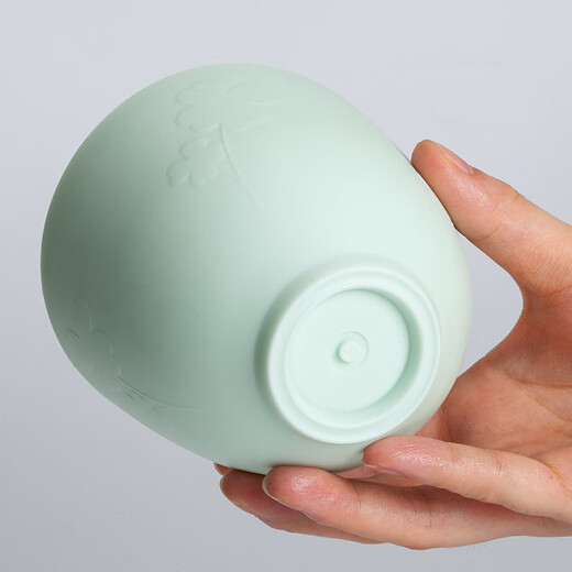 UHC facial mask bowl set 2-piece set facial mask brush stirring stick soft silicone bowl makeup tool for skin management beige bowl + white trumpet stick 1 piece