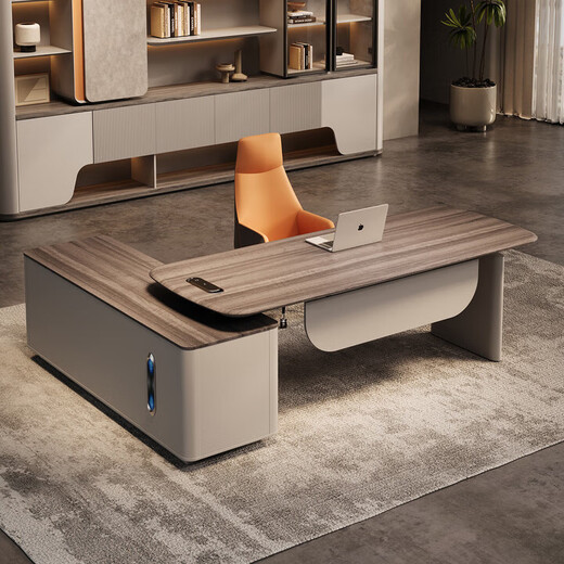 Electric lifting boss desk desk president desk Italian style leadership manager supervisor office desk and chair combination executive desk E0 environmentally friendly silent dual motor 1.8 meters