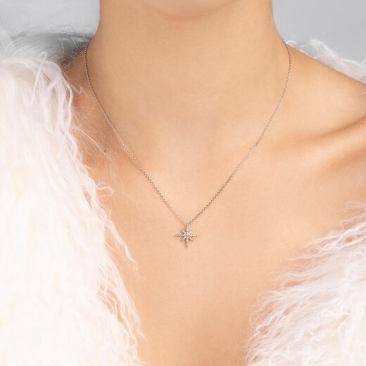 APM Monaco six-pointed star clavicle sweater chain design fashionable simple jewelry gift gift sweater chain for girlfriend