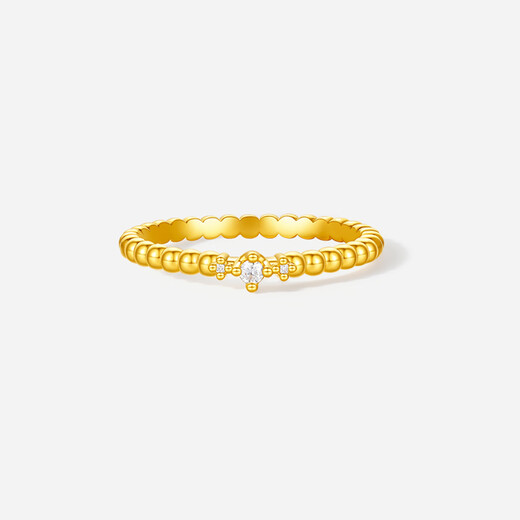 Saturday Fortune (ZLF) gold ring for women, 5D hard gold inlaid with diamonds, elegant and versatile ring for your girlfriend, No. 11-1.12g